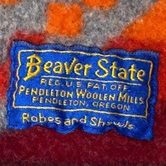 Pendleton Beaver State Chief Eagle Seelatsee Yakima Wool Throw Blanket 52x70 Big - Picture 4 of 10